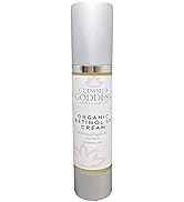 GLIMMER GODDESS Organic Retinol Wrinkle Repair Face and Neck Cream, 2 oz - Summer Formula - Anti-...