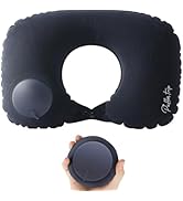 PUFFIN TRIP Ultralight Inflatable Travel Pillow Neck Pillow Press to Inflate Compressible Lumbar ...