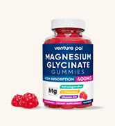 Venture Pal 60 Day Supply Magnesium Glycinate Gummies with Ashwagandha for Adults and Kids, L-The...