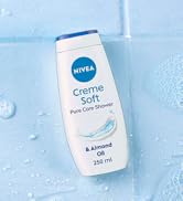 NIVEA Gel Body Wash, Care Shower Creme Soft, 250 ml (Pack of 1) | Moisturising | Almond Oil | Mil...