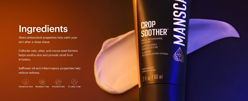 manscaped crop soother balls aftershave soothing lotion