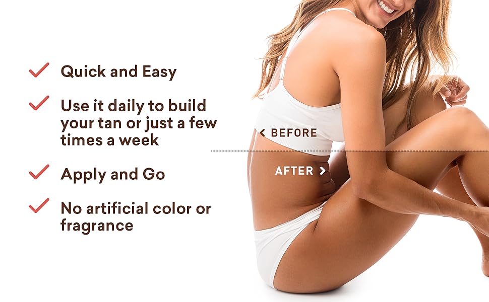 natural ingrediets | Sunless Tanner Lotion | Anti-Aging Treatment