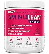 AminoLean Pre Workout Powder, Amino Energy & Weight Management with Vegan BCAA Amino Acids, Natur...