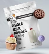 It's Just - Whole Milk Powder, 2lbs, rBST/rBGH Hormone Free, Shelf Stable, Just Add Water