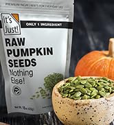 It's Just - Pumpkin Seeds (Pepitas), No Shell, Keto Friendly Snacking, Non-GMO, Packed in USA