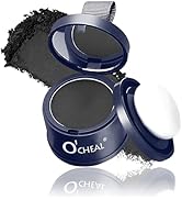 O'CHEAL Black Hairline Powder, Hair Loss Cover Up Powder, Hair Fibers for Thinning Hair, Instantl...