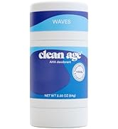 Clean Age AHA Deodorant for Teens | Aluminum-Free, Safe for Sensitive Skin | Waves Scent | 2.25 oz