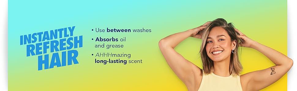 Instantly refresh hair between washes