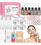 JUYRLE Perfume Making Kit- DIY Solid Perfume Making Kits for Women, Portable Pocket Solid Balm wi...