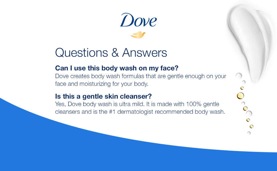 Dove Hydrate Body Wash Questions and Answers 