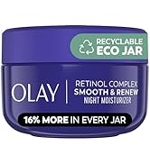 Olay Retinol Face Moisturizer, Smooth & Renew Cream for Women, Fragrance-Free - Anti-Aging, Anti-...