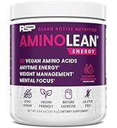 AminoLean Pre Workout Powder, Amino Energy & Weight Management with Vegan BCAA Amino Acids, Natur...