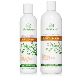 Wild Naturals Eczema & Psoriasis Body Wash 8 Ounce and 16 Ounce Sizes