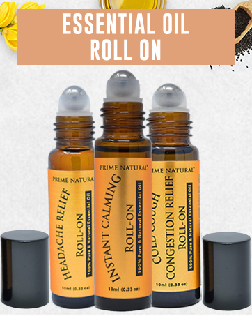 Essential oil roll on for headache calming congestion