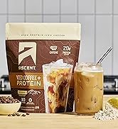 Ascent Iced Coffee Protein Powder - High Protein Coffee Powder, 20 g Protein & 100 mg Caffeine fr...