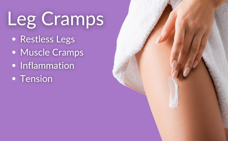 Relieve restless legs syndrome with our magnesium cream enriched with shea butter and aloe vera.