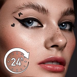 black eyeliner