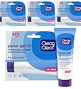 Clean & Clear PersaGel 10 Acne Medication Spot Treatment with Maximum Strength 10 Benzoyl Peroxid...