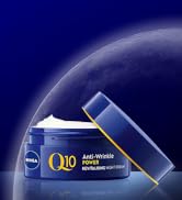NIVEA Q10 Anti-Wrinkle Power Revitalising Night Face Cream, 50 ml (Pack of 1) | Q10, Creatine | A...
