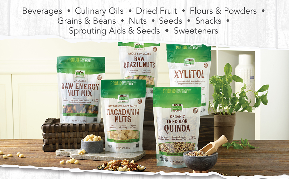 Image of NOW Real Foods products