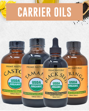 Range of carrier oils from Prime Natural