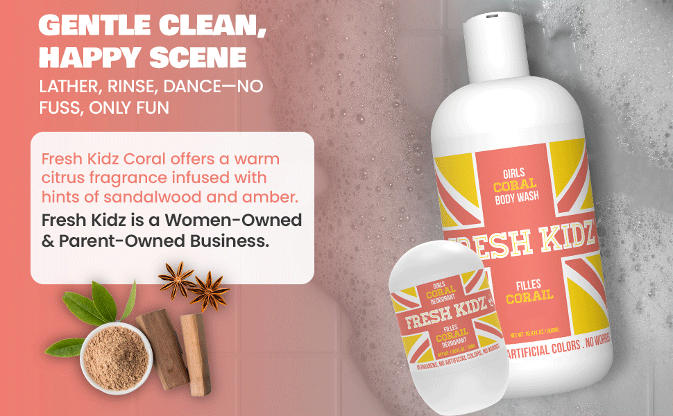 Teen Body Wash for teens deodorant  body acne and breakouts 2-in-1 Kids Body Wash preteens 