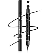 XINGXYUEL Double-headed Eyeliner Stamp Pencil Black Liquid Winged Eyeliner Stamp Pen Waterproof S...
