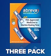 Abreva Docosanol 10% Cream Cold Sore Treatment, Fever Blister and Cold Sore Cream - 0.07 Oz Pump ...