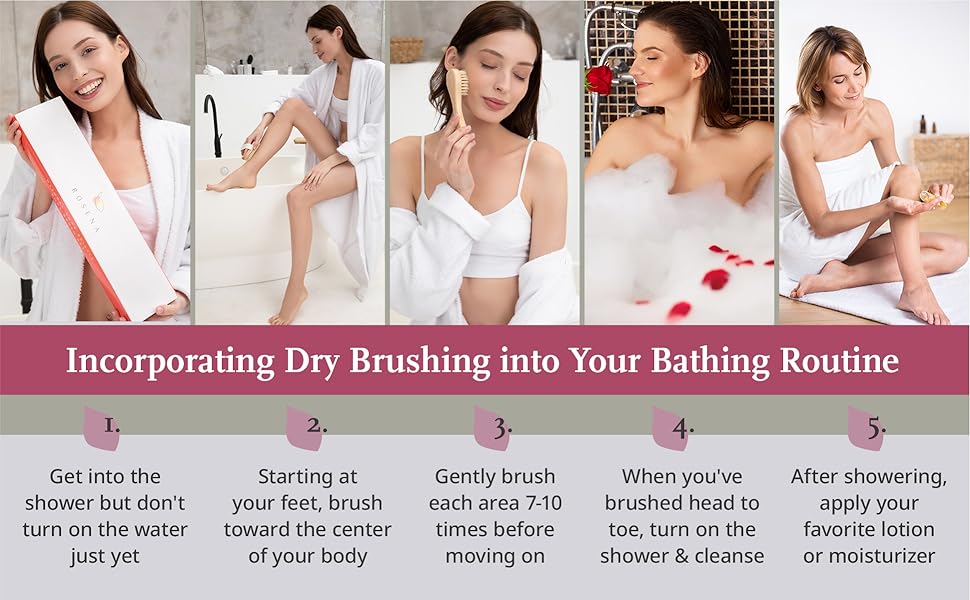 Incorporating dry brushing into your bathing routine