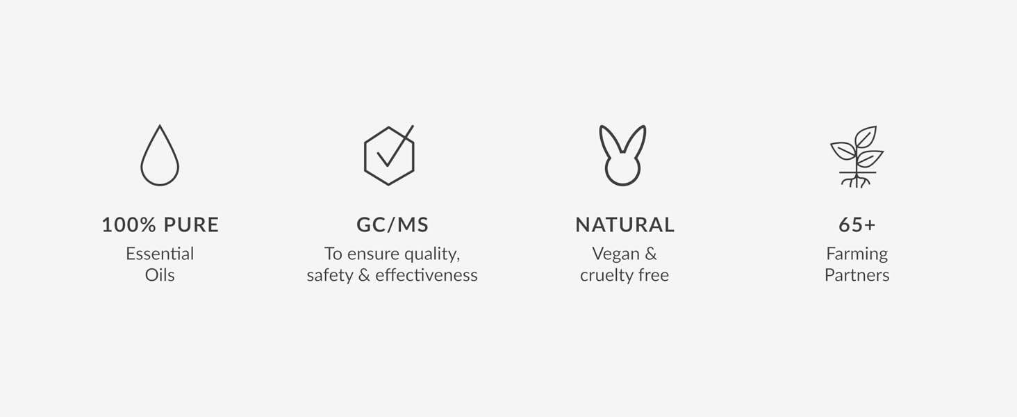 Pure Essential Oils that are GCMS tested, natural and economically sourced