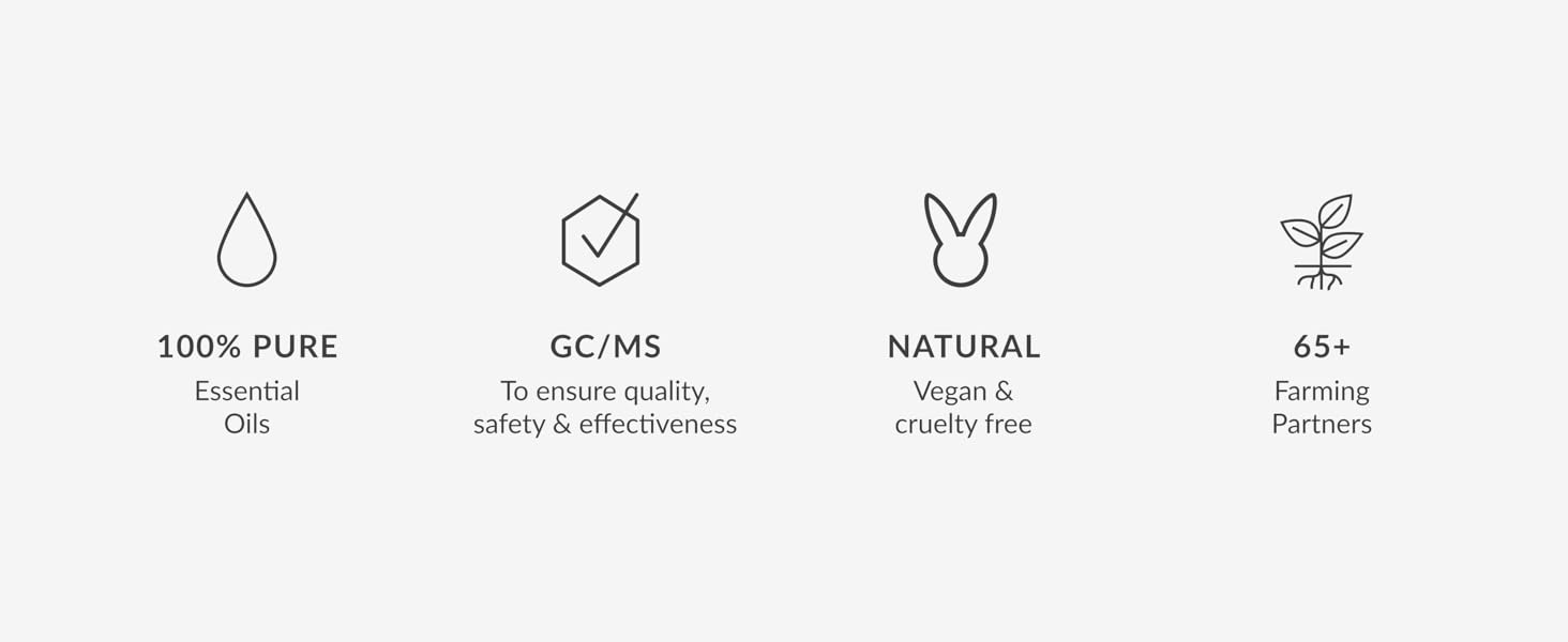 Pure Essential Oils that are GCMS tested, natural and economically sourced