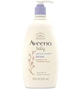 AVEENO BABY Calming Comfort Moisturizing Body Lotion with Relaxing Lavender & Vanilla Scents, Non...
