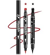 XINGXYUEL 2PCS Double-headed Eyeliner Stamp Pencil Black and Red Liquid Winged Eyeliner Stamp Pen...