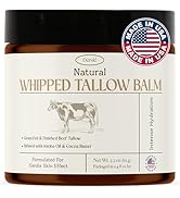 Dersie Beef Tallow for Skin: 100% Grass-Fed Whipped Tallow Balm for Deep Hydration & Soothing – S...