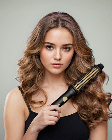 heated round brush thermal round brush negative ion thermal brush curling iron brush