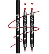 XINGXYUEL 2PCS Double-headed Eyeliner Stamp Pencil Red Liquid Winged Eyeliner Stamp Pen Waterproo...