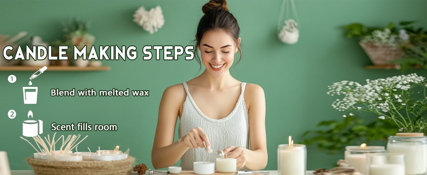 CANDLE MAKING STEPS