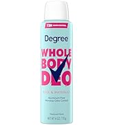 Degree Women Whole Body Deodorant Spray, Rose & Waterlily Scent, Aluminum Free 72H Odor Protectio...