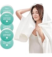 PUFFIN TRIP Compressed Towel Tablets Disposable Bath Towel 55’’x27.5’’ Larger Thicker Softer Reus...