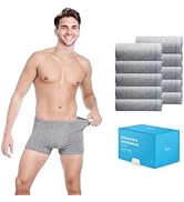 PUFFIN TRIP 10 Pack Men’s Disposable 100% Cotton Underwear for Travel Fitness Swimming Hotel Spa ...