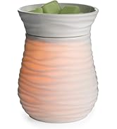 Candle Warmers Etc. Illumination Fragrance Warmer (White Harmony) – Porcelain Bulb Warmer for War...