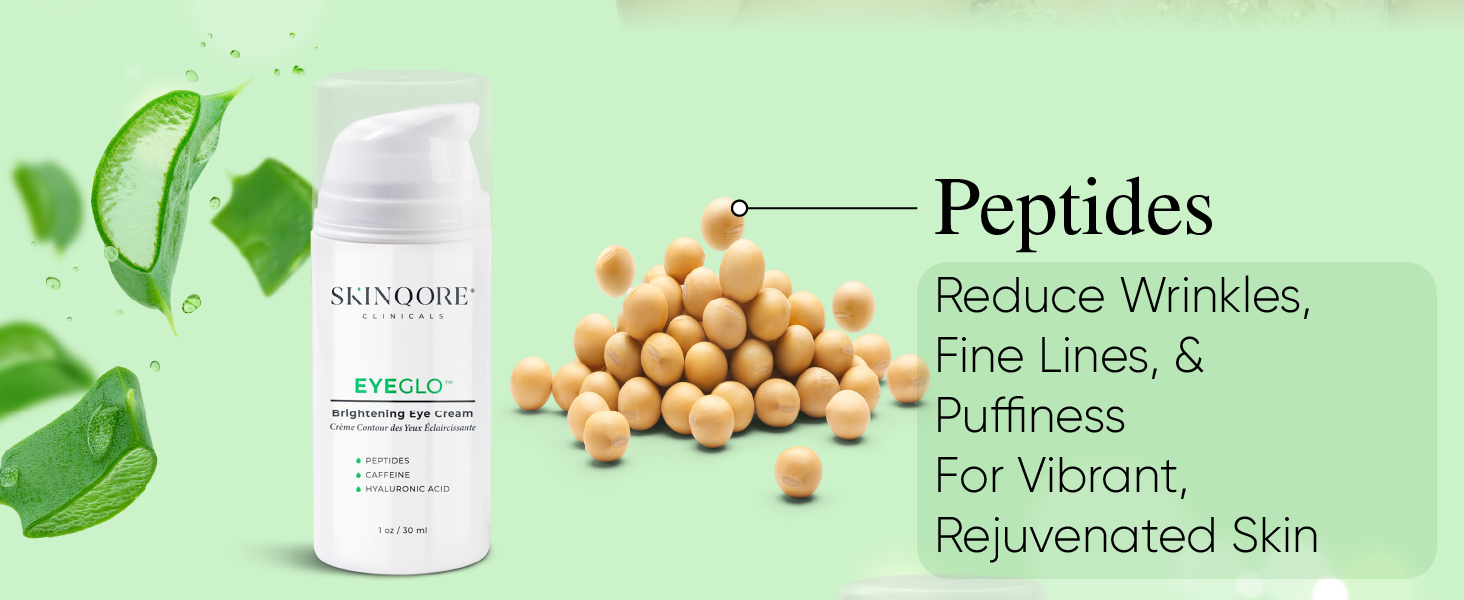 Peptide wrinkle cream crows feet fine lines puffiness severe dry and puffy under eye