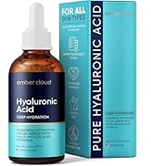 Ember Cloud Hyaluronic Acid Serum for Face (2 Oz) for Skin and Lips - Hydrating & Moisturizing Se...