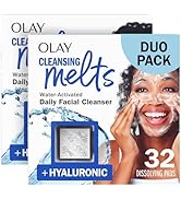 Olay Face Wash, Hyaluronic Acid Cleansing Melts, Fragrance-Free, Daily Use Gentle Cleanser, For A...