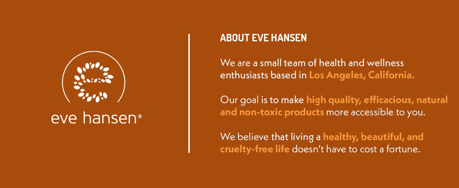 About Eve Hansen Health and Wellness Enthusiasts High Quality, Efficacious, Natural Products