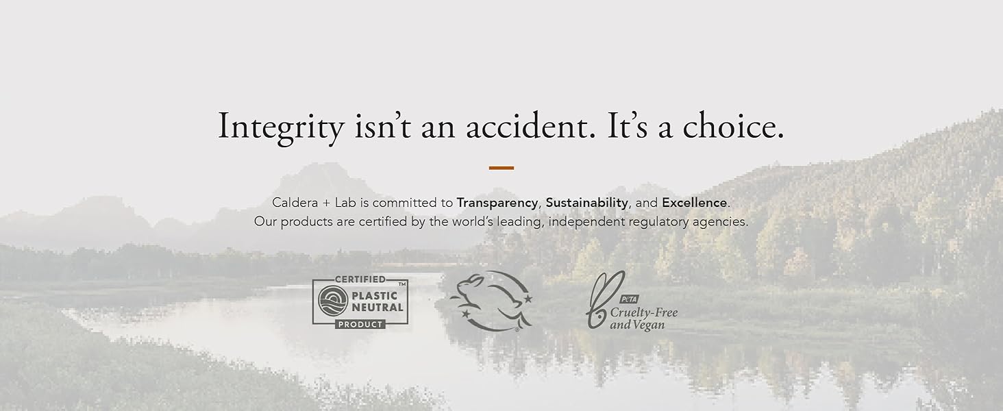 Certifications - Caldera + Lab is committed to Transparency, Sustainability, and Excellence.