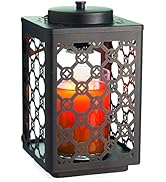 CANDLE WARMERS ETC Garden Candle Warmer Lantern for Top-Down Candle Melting, Oil Rubbed Bronze