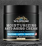 WildPRIME Anti-Aging Face Moisturizer - Face Cream For Men with Collagen, Retinol & Hyaluronic Ac...