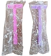 Fafortune Women's Disposable Razors Individually Wrapped Twin Blade,Disposable Razors Women Bulk ...