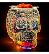 JOYOLO Wax Melt Warmer, Wax Warmer for Scented Wax with Light Bulb, Electric Skull Wax Burner, Ha...